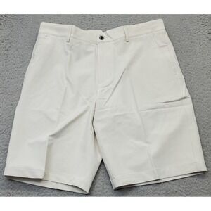 Dunning Golf Shorts Mens 32 Tan Woven Stretch Performance Player Fit Waistband